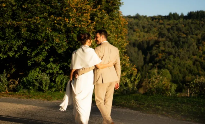 Mariage automnale dans le Monts du Lyonnais (Saint Martin en haut), Grezieu-le-Marché, vers Saint-Martin-en-Haut, La Cour de Marius